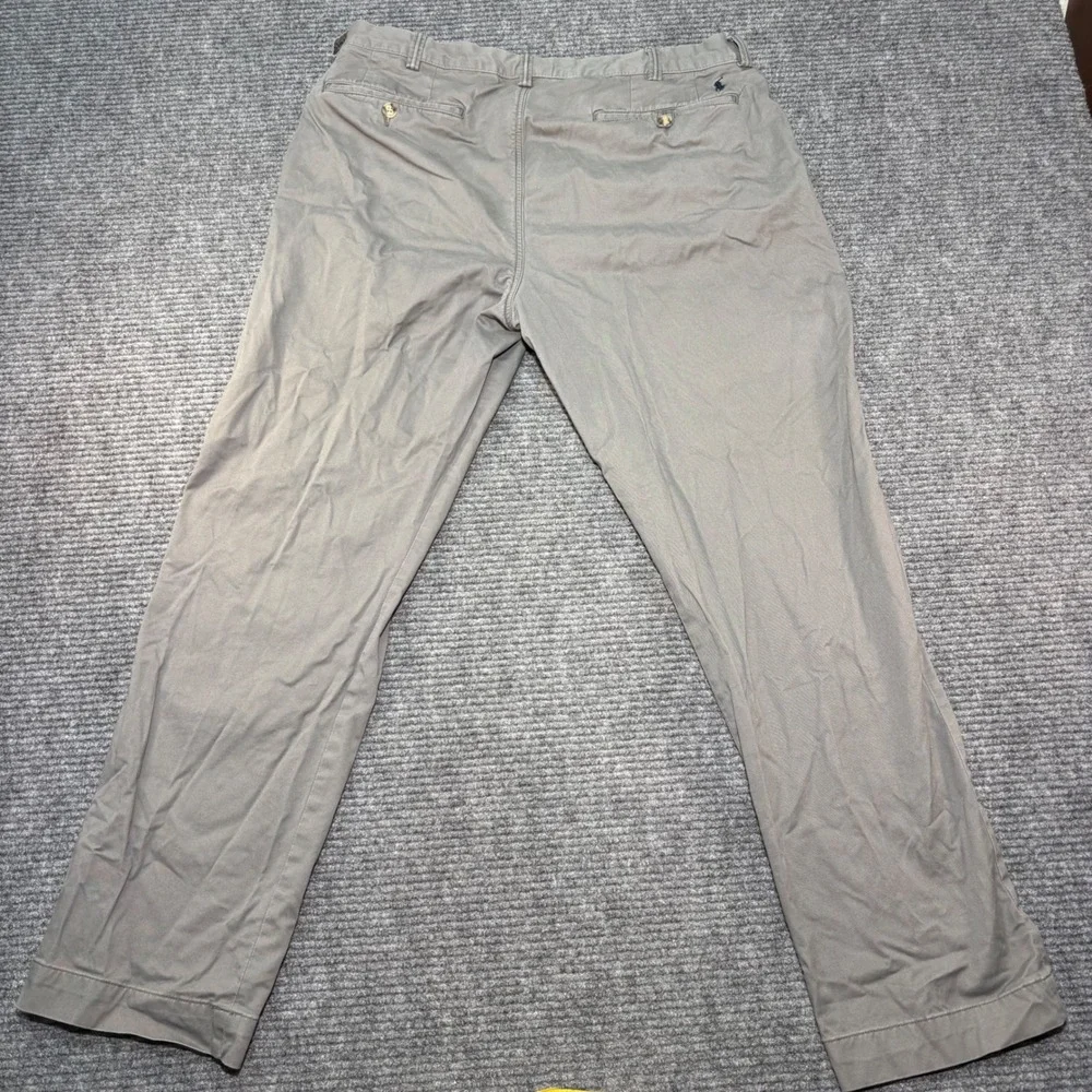 Polo Ralph Lauren Mens Stretch Straight Fit Chino Pants Gray Brown 38x32